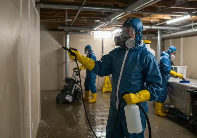 Basement Sanitization and Antimicrobial Treatment process in Neptune City, NJ