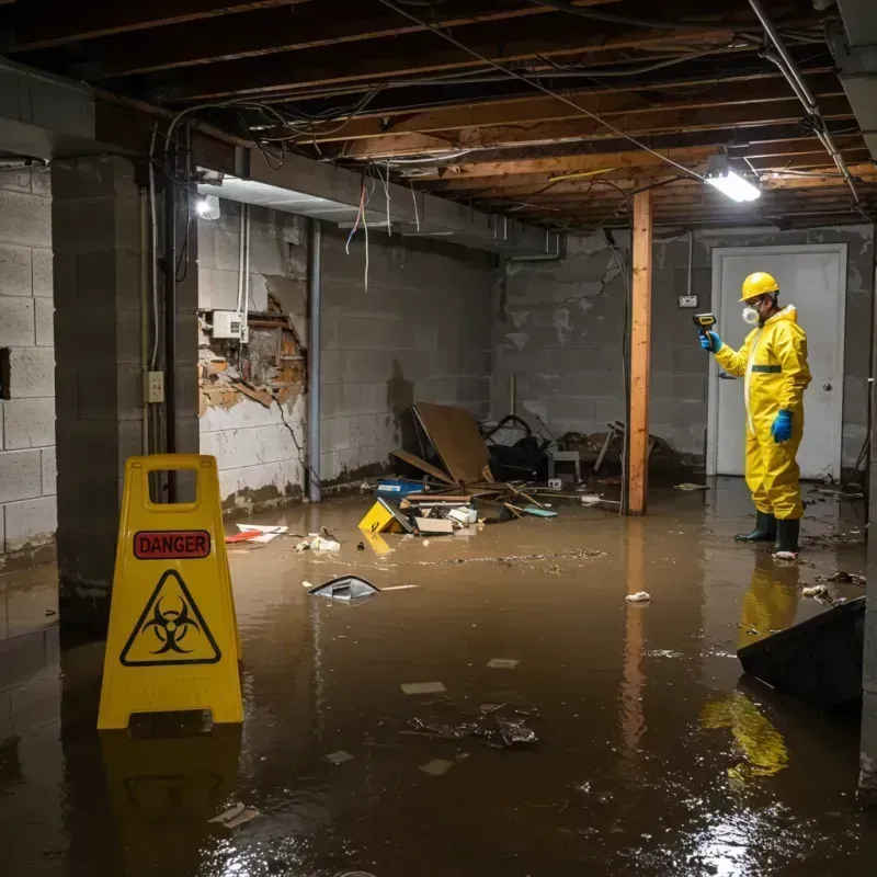 Flooded Basement Electrical Hazard in Neptune City, NJ Property